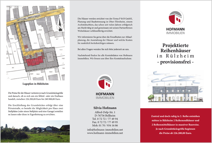 Immobilienmakler Flyer