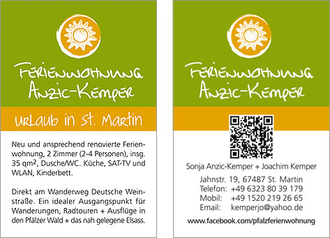 Visitenkartenerstellung: Werbeagentur in Rheinland-Pfalz - Stepp grafik:dokumentation - zwischen Karlsruhe und Landau