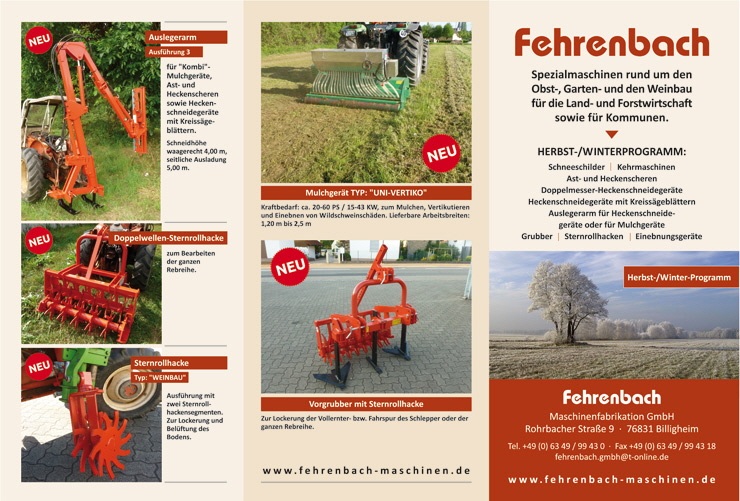 Fodler für Fehrenbach Maschinenfabrikation