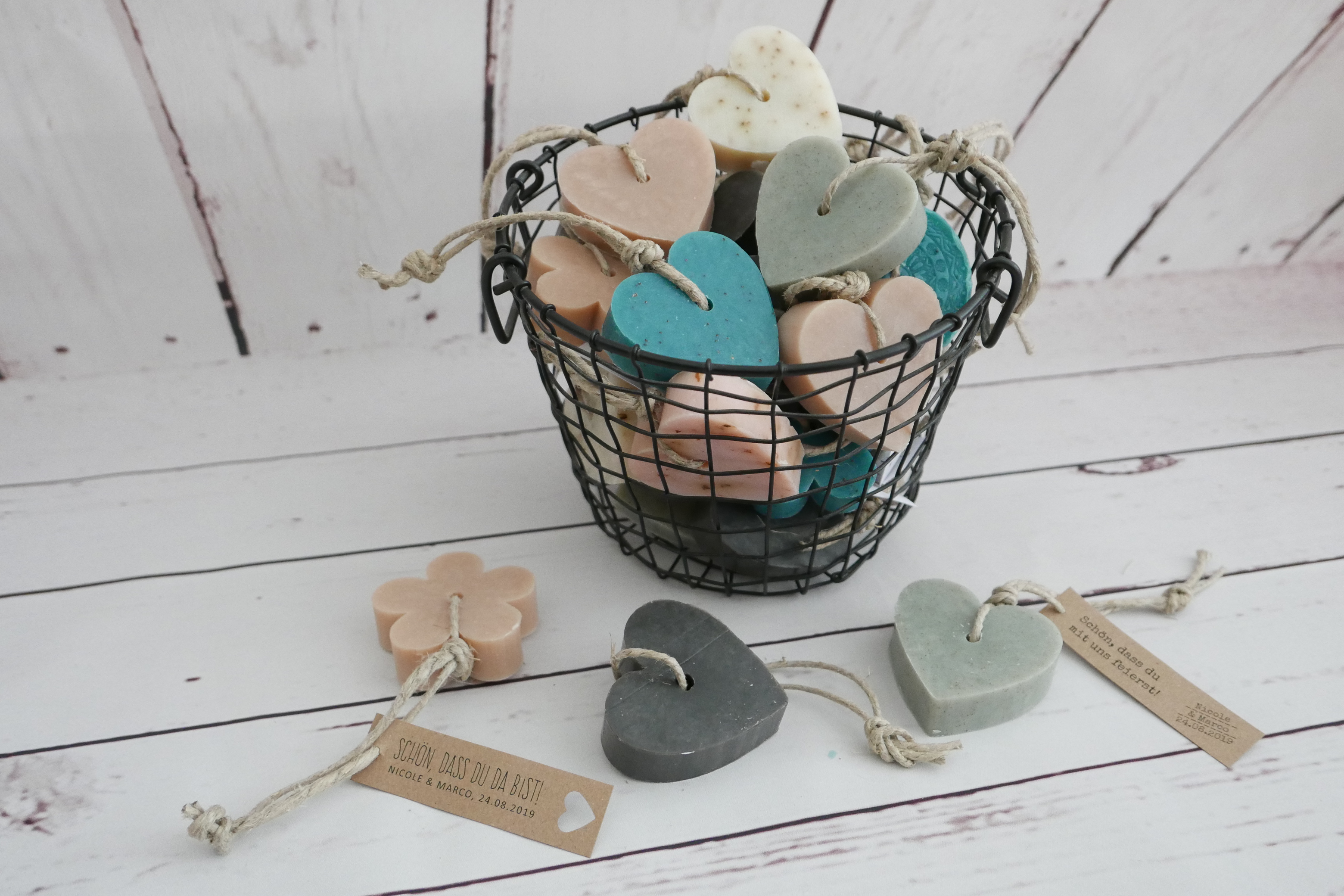 Kordelseifen als Gastgeschenk